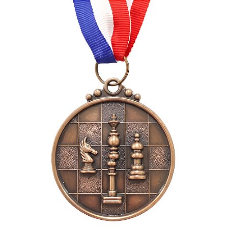 Medalha Xadrez Bronze AX 50mm - 980