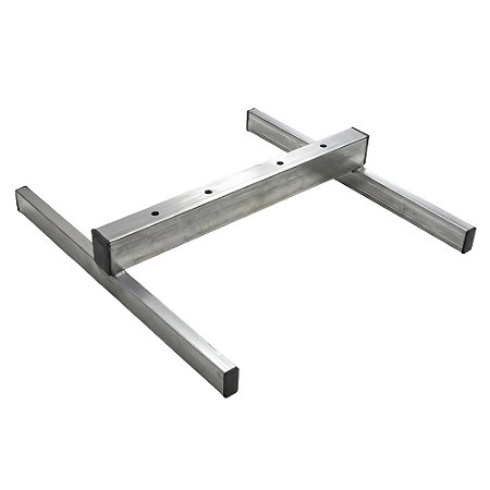 Base  Estaca ou Boneco Furo 25mm Melálico 51x51cm  AX Esportes - 032