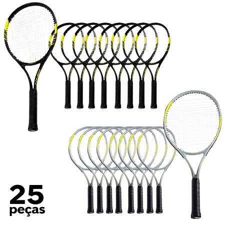 Raquete Tênis Campo 25" Alumínio PRO AX Esportes 109 - PACK COM 25
