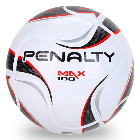 Bola de Futsal Penalty MAX 100 X Termotec - Branco e Preto