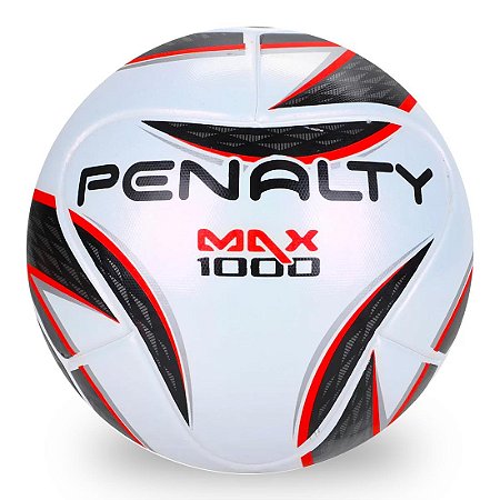 Bola de Futsal Penalty Max 1000 X - Branco e Preto