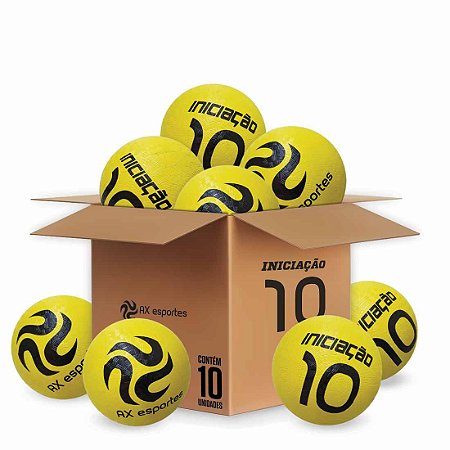 Pack c/ 10 Bolas de Iniciação AX Esportes Nº10 - Amarela