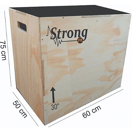 Caixa de Crossfit Strong  30" - 75 x 60 x 50cm