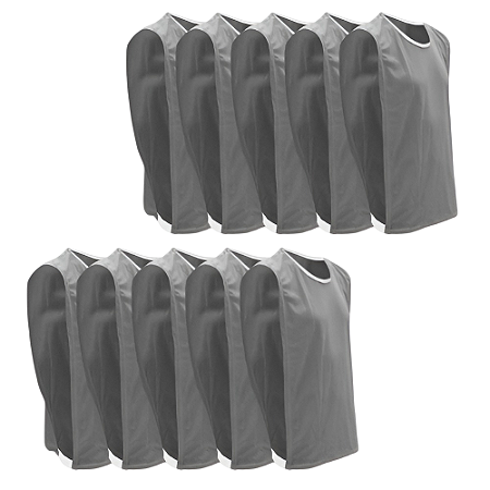 Coletes INFANTIL Esportivo AX - Cinza - PACK COM 10