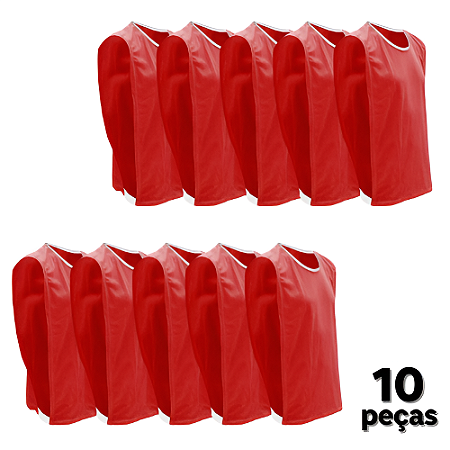 Coletes INFANTIL Esportivo AX - Vermelho - PACK COM 10