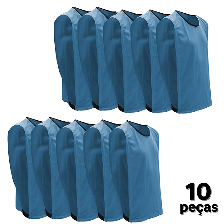 Coletes Adulto AX Esportes - Celeste - PACK COM 10