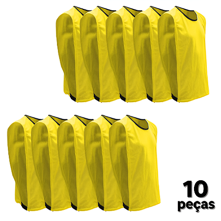 Coletes Adulto AX Esportes - Amarelo - PACK COM 10