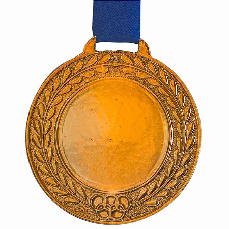 Medalha AX Esportes Bronzeada Futebol 55mm (Contém 10 unidades)