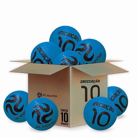 Pack c/ 10 Bolas de Iniciação AX Esportes Nº10 - Azul