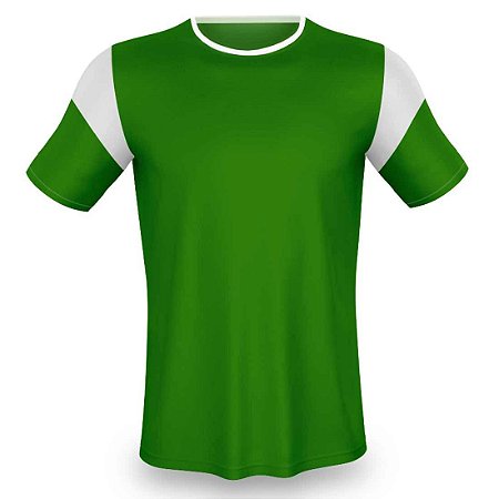 Jogo de Camisa para Futebol AX Esportes Onda Pop Verde com Branco - 14+1 Numeradas