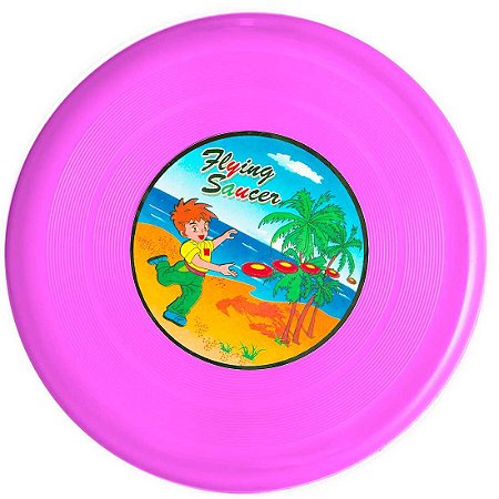 Frisbee AX Esportes Plástico 25 Cm Rosa - Y302