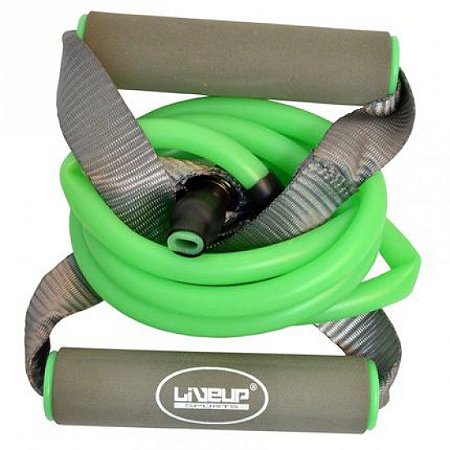 Extensor Longo Liveup Toning Tube - Médio - 12LBS / 5,45 KG - VERDE