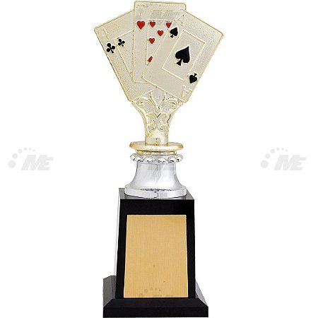 Troféu Piazza Baralho 436/3 25cm - 3º Colocado