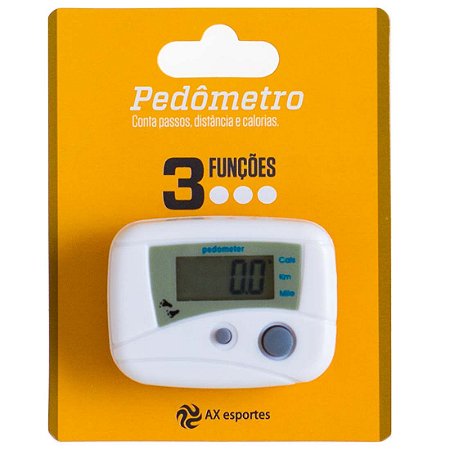 Pedômetro Digital AX Esportes com 3 Funções - FA507 - EXCLUSIVIDADE