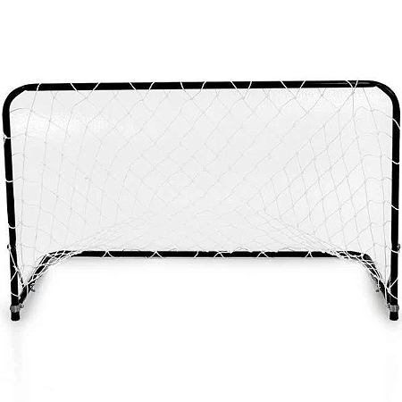 Mini Trave de Futebol Metal Preta AX Esportes com Rede 56x78x54  (Unidade)