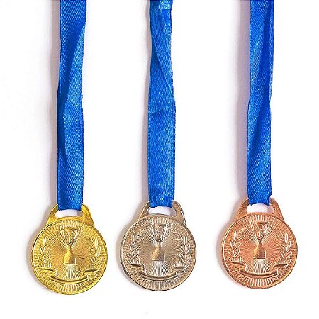 Medalha AX Esportes 35mm Honra ao Mérito Dourada-FA466-431-468-Pç