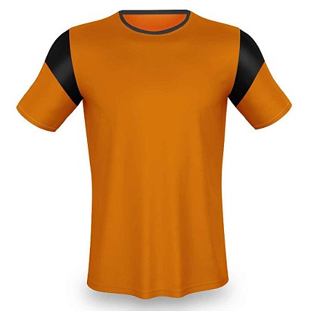 Jogo de Camisa AX Esportes Laranja com Preto - 14+1 Numeradas