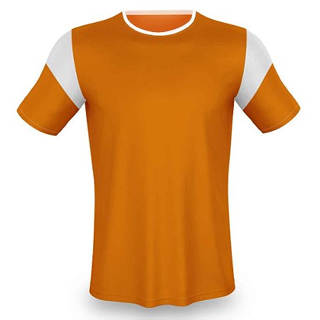 Jogo de Camisa AX Esportes Laranja com Branco - 10+1 Numeradas