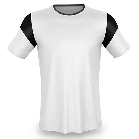 Jogo de Camisa AX Esportes Branco com Preto - 10+1 Numeradas