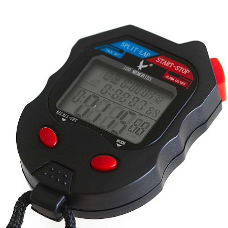 Cronômetro Digital Profissional com 100 Voltas - FA514