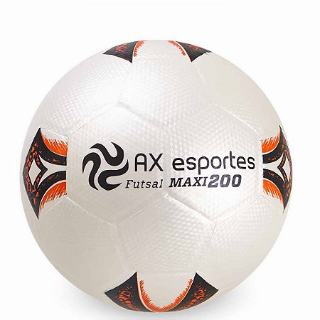 Bola de Futsal AX Esportes Maxi 200 Matrizada com 32 Gomos - EXCLUSIVIDADE