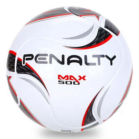 Bola de Futsal Penalty Max 500 X Termotec - Branco e Preto