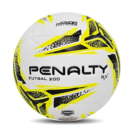 Bola Futsal Penalty RX 200 XXIII - Branca e Amarela