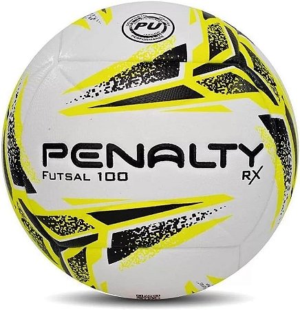 Bola de Futsal Penalty RX 100 XXI - Branca e Amarela