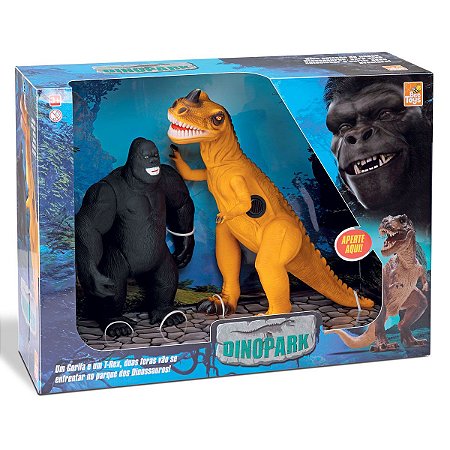 Bonecos Tiranossauro-rex Vs King Kong Bee Toys