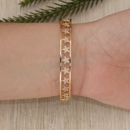 Bracelete com detalhes estrelas