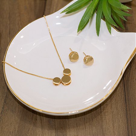 Conjunto colar e brinco