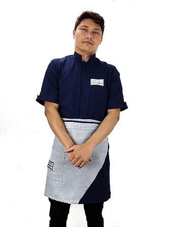 Camisa + avental - Bordado com logo