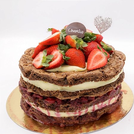 Torta Naked Cake Frutas Vermelhas Grande