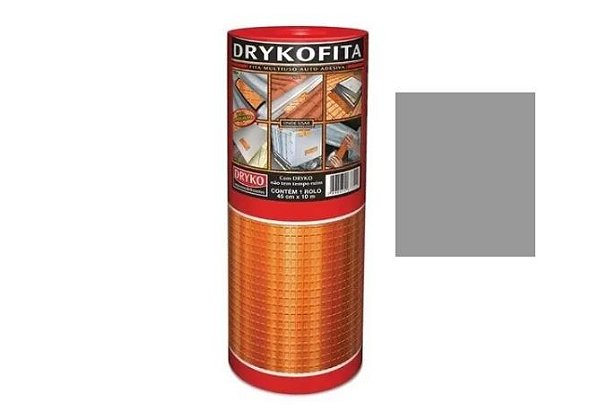 Fita Manta Asfáltica Multiuso 30cm x 10m Terracota Drykofita