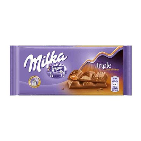 Chocolate Milka Triple Caramelo Caramel 90g Importado