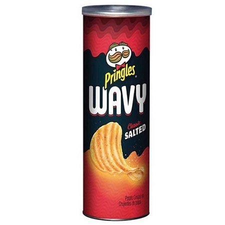 Batata Chips Pringles Wavy Classic Salted 130g Importado USA