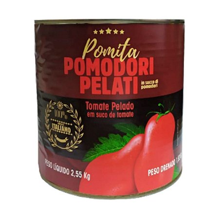 Pomita Tomate Pomodori Pelati Italino Importado Lata 2,5 kg