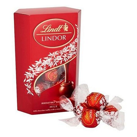 Kit c/ 2 Chocolates Lindt Lindor Milk Balls Cremoso 200 g