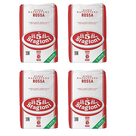 Farinha De Trigo Italiana 00 Le 5 Stagioni Napoletana 4kg