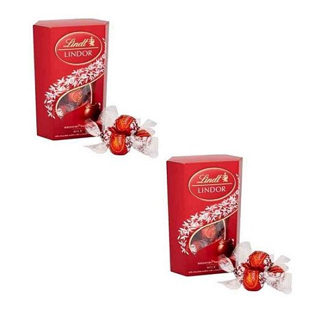 kit Chocolate Lindt Lindor Milk Balls 2 unidades 400 g