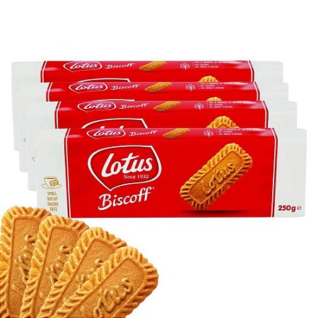 Biscoito Belga Crocante Biscoff Lotus 250g (4 Unidades)