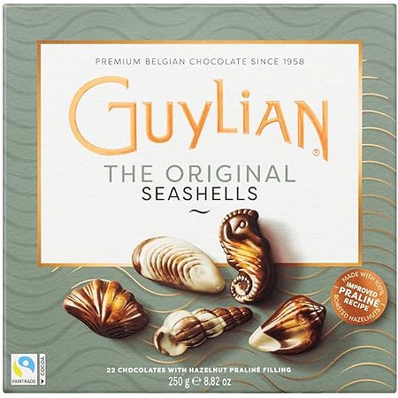 Chocolate Belga Guylian Sea Shells Hazelnut Avelãs 250g