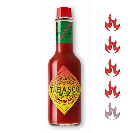 Molho De Pimenta Tabasco Original Habanero Hot Sauce 60ml