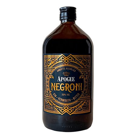 Gin Apogee Negroni Vermouth Coquetel Alcoólico 40% Vol 1 Lt