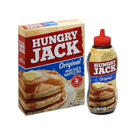 Kit Massa e Calda Para Panquecas Hungry Jack Sabor Original