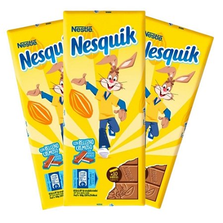Chocolate Nestle importado Kit com 3 Nesquik ao leite 100g