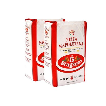 Farinha De Trigo Italiana 00 Le 5 Stagioni Napoletana 2kg