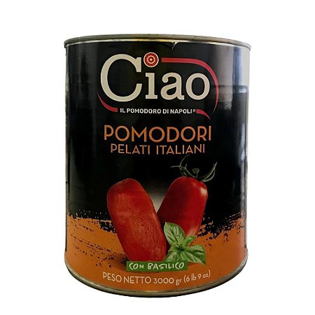 Tomate Italiano Ciao Pomodori Di Napoli com Basilico 3kg