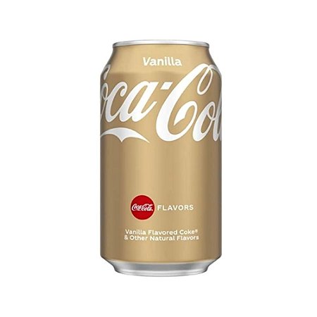 Coca Cola Sabor Baunilha Vanilla Coke Flavors EUA Lata 355ml