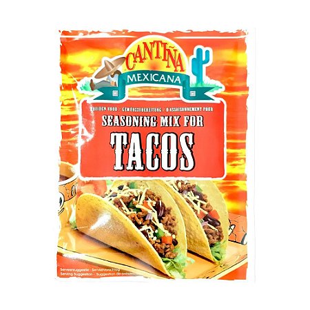 Tempero Taco Mix Importado Cantina Mexicana 35g